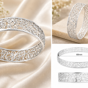 Cut Out Vine Design Bangle