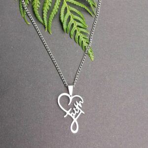 Faith Heart Necklace