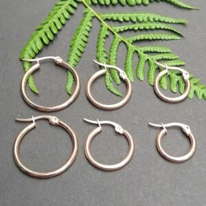 Rose Gold Clip Earrings
