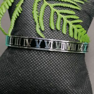 Open Bangle - Roman Number 1 - 12