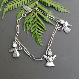 Angel charm bracelet