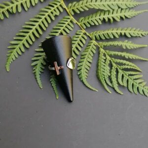Cross and Heart Ring
