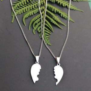 Double engravable Necklace set