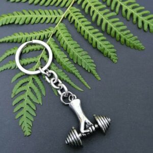 Dumbbell Keychain