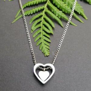 Heart in Heart Necklace
