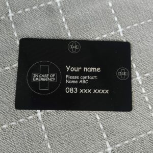 I.C.E. In case of emergency - Aluminum credit card
