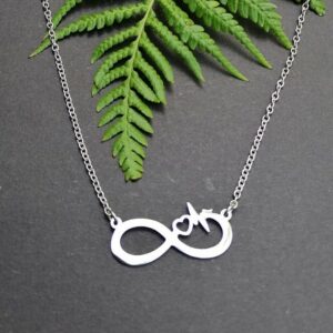 Infinity with Heart and Heartbeat