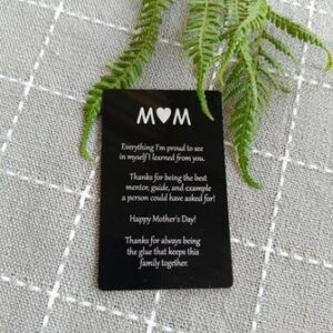 Aluminum engraved credit card
