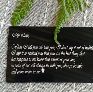 Aluminum engraved credit card