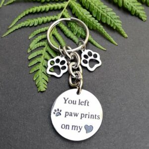 Paw print Keychain
