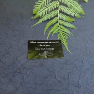 Aluminum engraved credit card