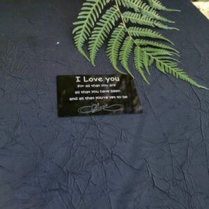 Aluminum engraved credit card
