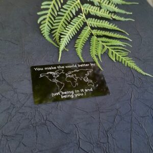 Aluminum engraved credit card