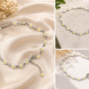 White daisy Anklet