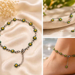 Green Daisies Bracelet