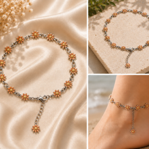Dust Orange Daisies Bracelet