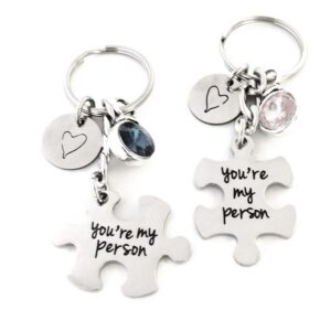 His and Hers Puzzle set Key Chain
