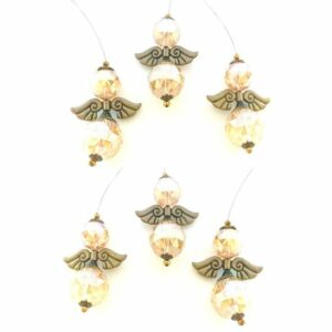 6 Handcrafted Crystal Angels