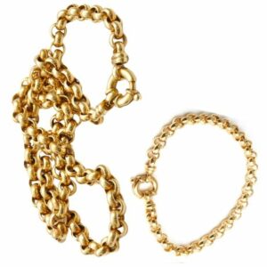 Gold Roly Poly aka Belcher chain Set