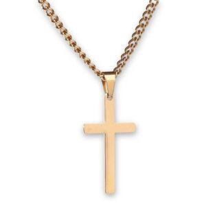 Rose Gold Petite Cross Necklace