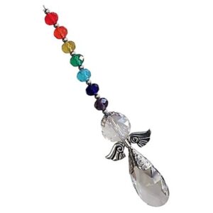 Rainbow Teardrop Crystal Angel