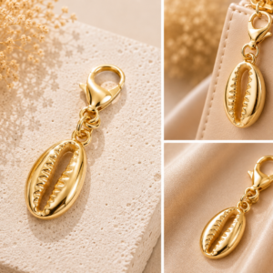 Sea Shell Gold Charm