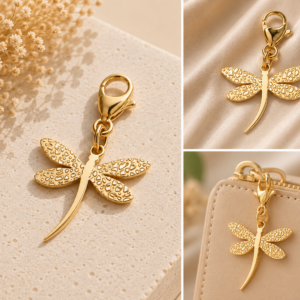 Dragonfly Gold Charm