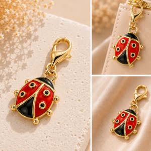 Closed Ladybug Gold Charm