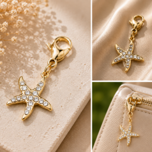 Starfish Crystal Charm