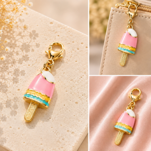 Ice Cream Gold Charm