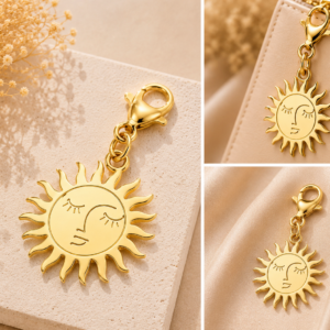 Sun Gold Charm