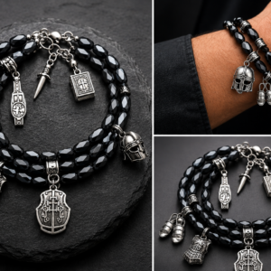 Armor of God Crystal Wrap Bracelet